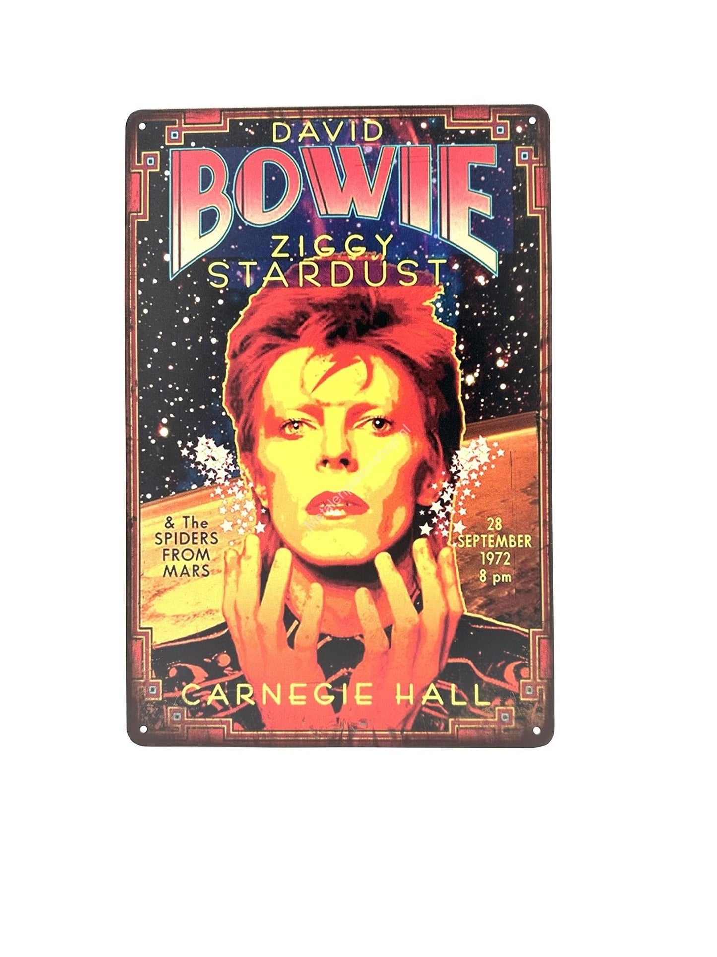 Metal Wall Sign - Bowie - Music - Advertising Sign