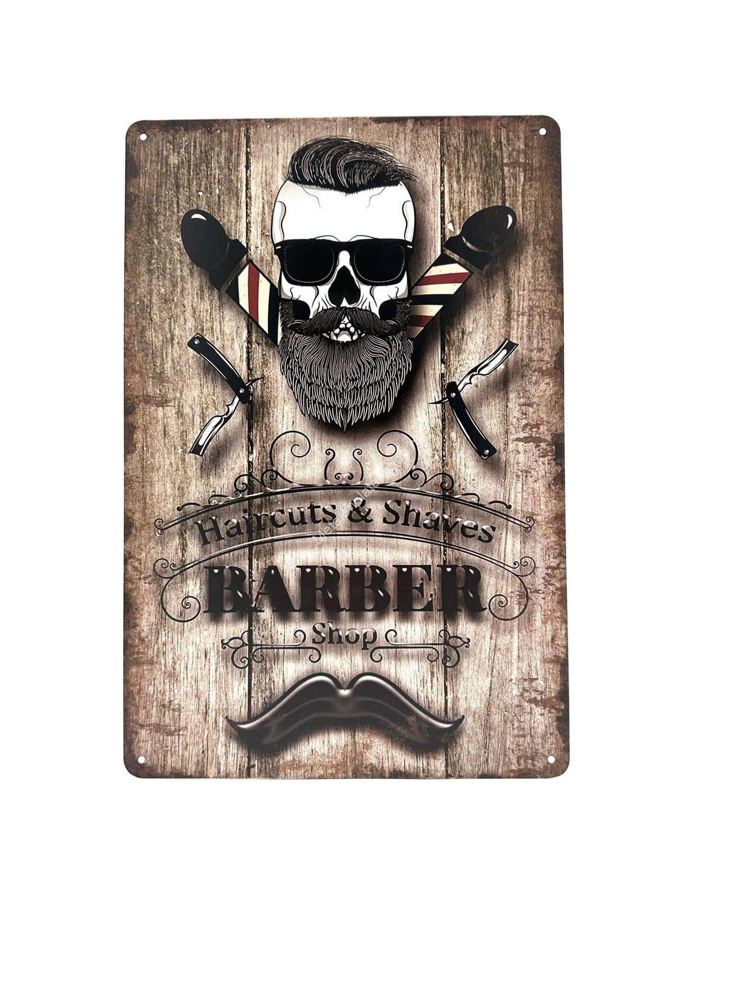 Metal Wall Sign - Barber Shop #1 - Advertising Sign