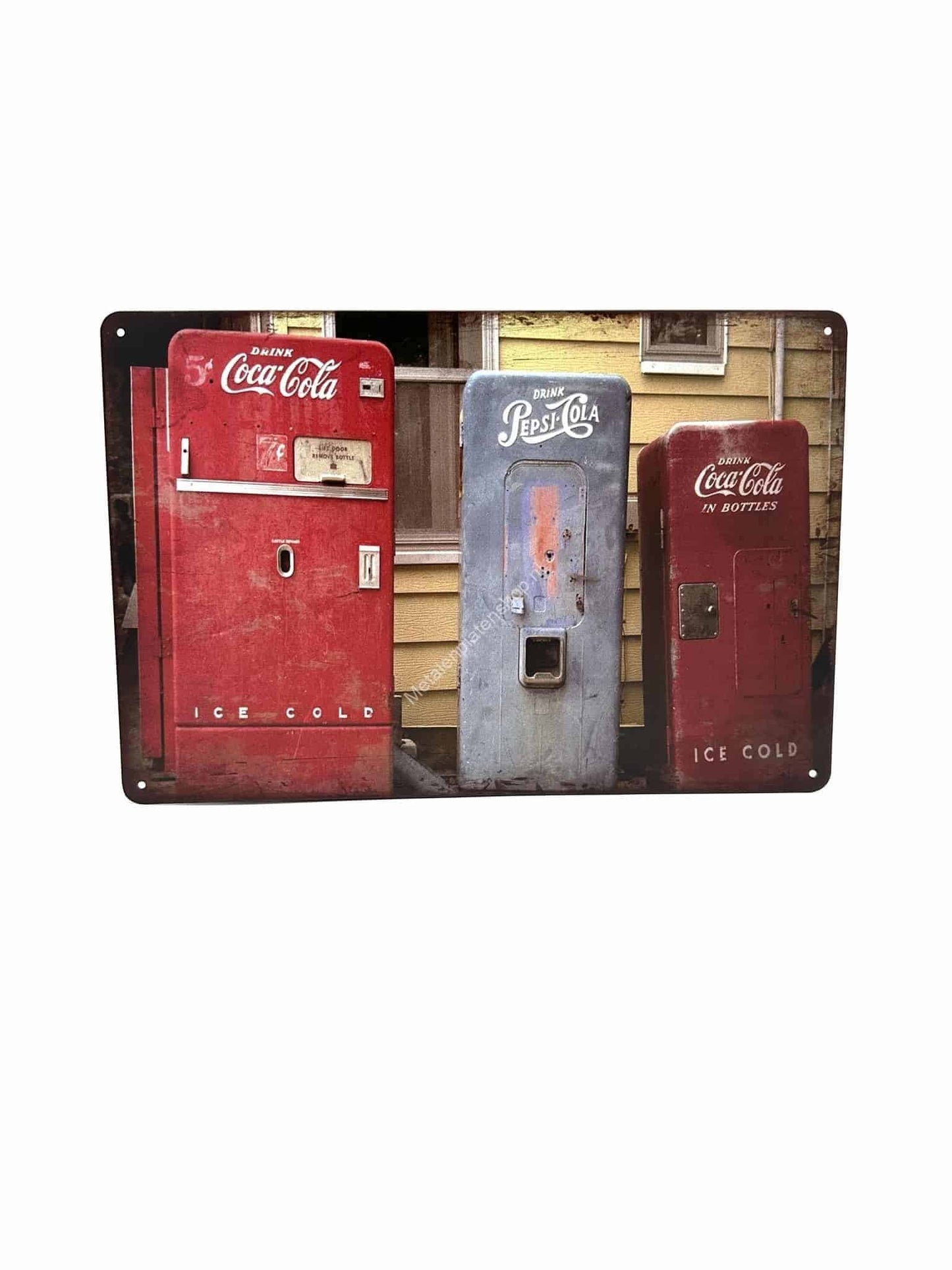 Metal Wall Sign - Coca Cola Refrigerators - Advertising Sign