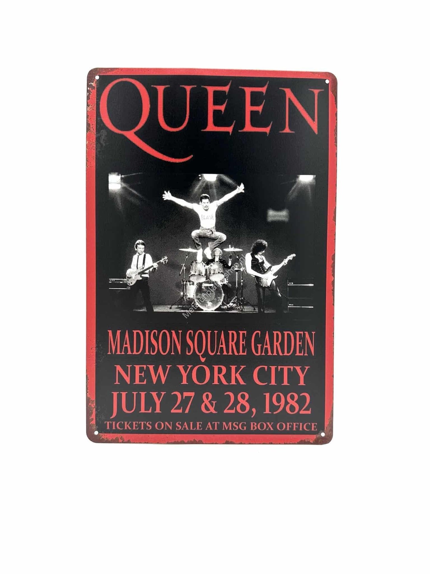 Metal Wall Sign - Queen - Madison Square Garden - Advertising Sign