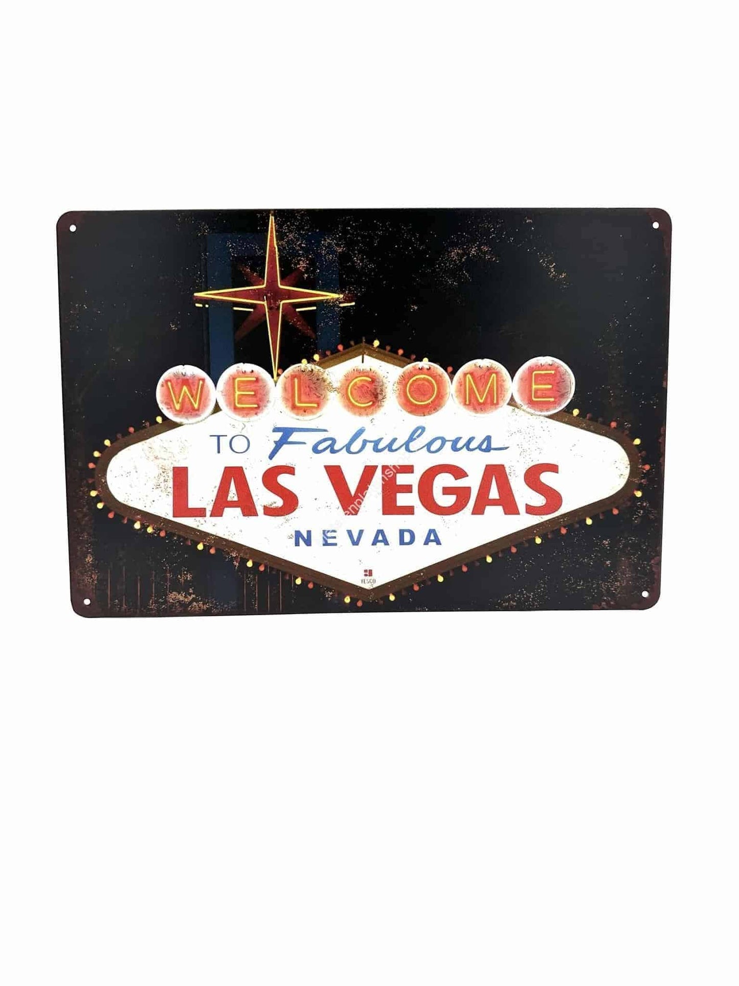 Metalen Wandbord - Welcome to Las Vegas