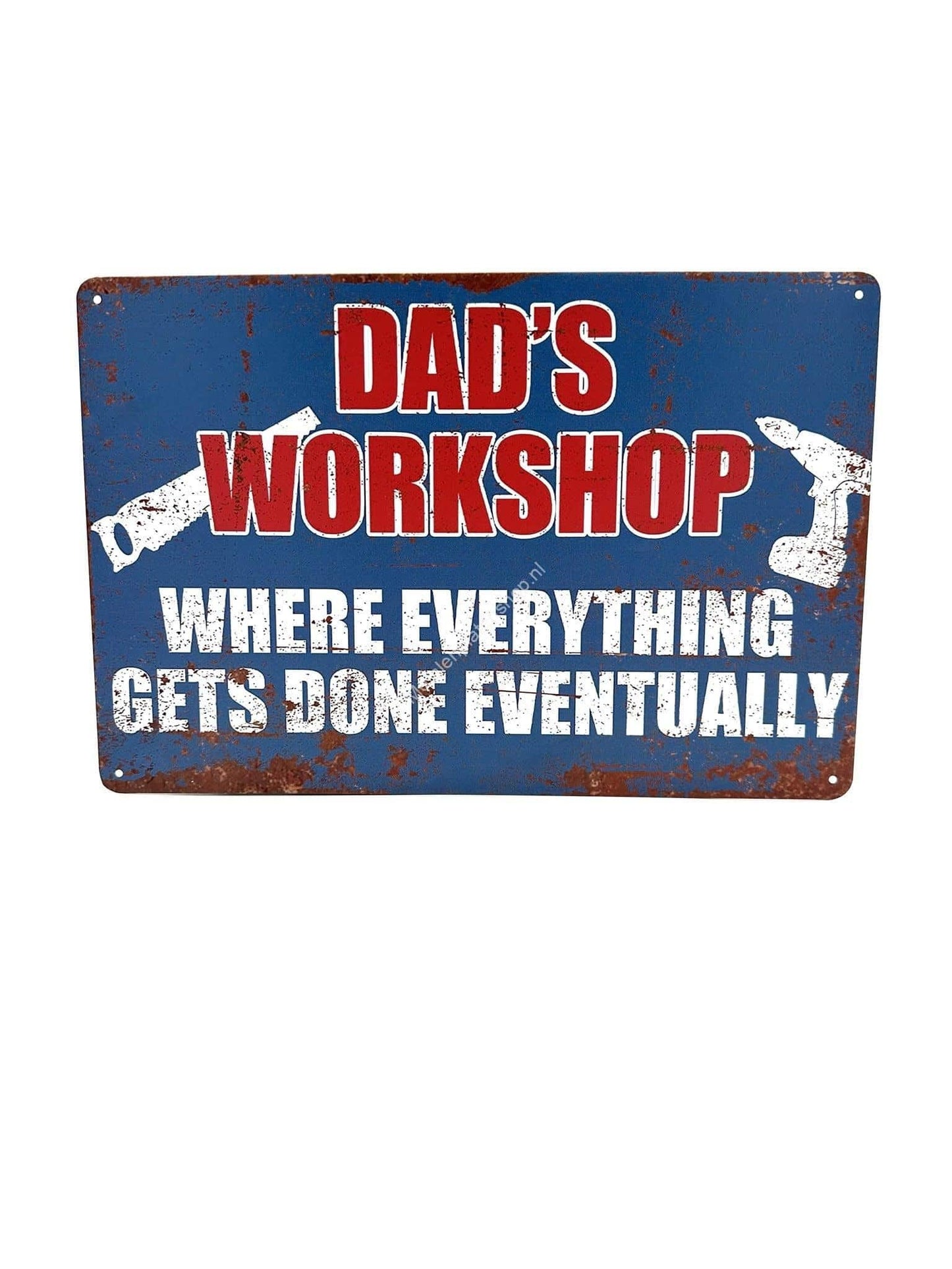 Metalen Wandbord - Dad's Workshop