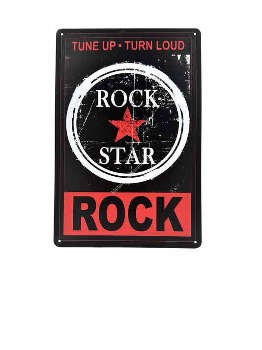 Metalen Wandbord - Rock Star