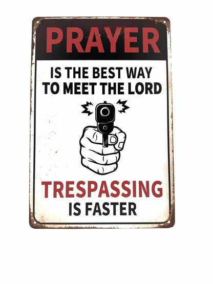 Metal Wall Sign - Prayer