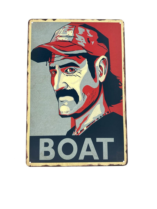 Metal Wall Sign - BOAT