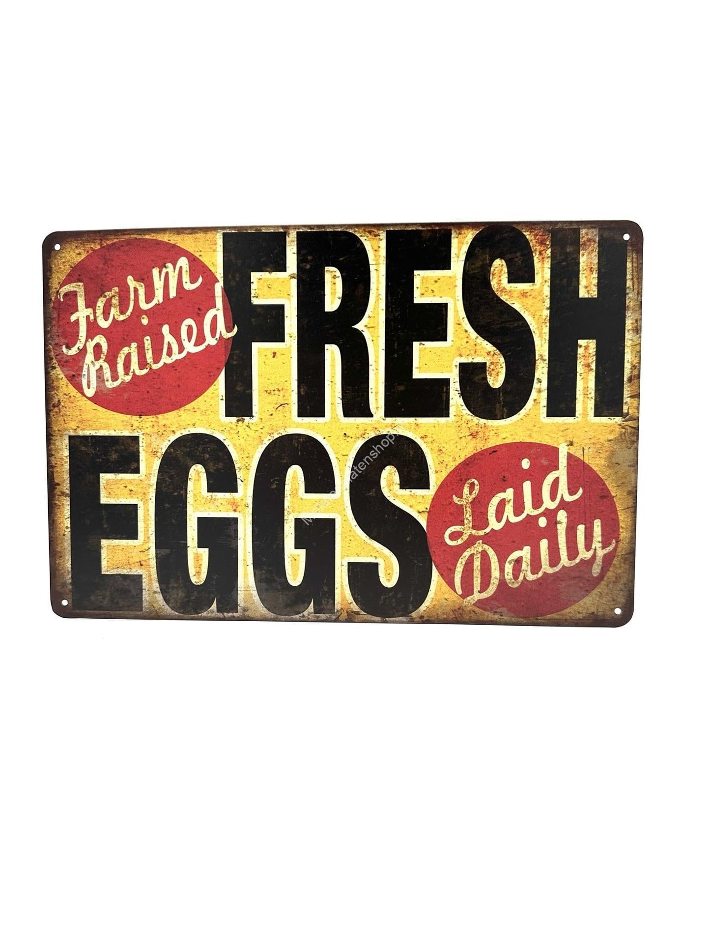 Metal Wall Sign - Fresh eggs