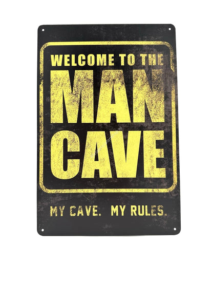 Metalen Wandbord - Welcome to the Mancave