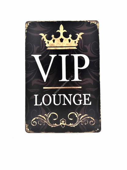 Wandschilder aus Metall - VIP Lounge - Werbeschild