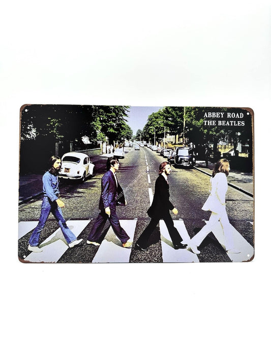 Metalen wandborden - The Beatles Zebrapad - Reclamebord