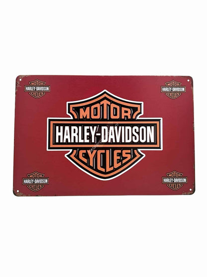 Metal wall signs - Motor Harley Davidson Cycles - Advertising sign