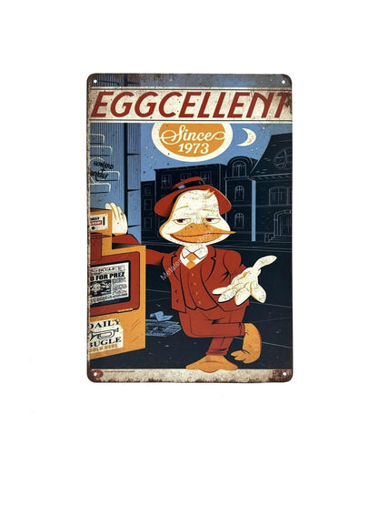 Metal wall signs - Eggcellent - Advertising sign