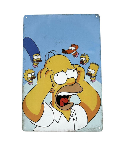 Metal Wall Sign - The Simpsons #1