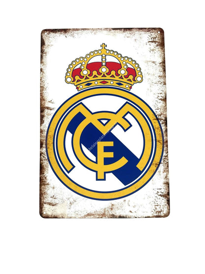 Metallwandschild – Real Madrid – Fußball #1