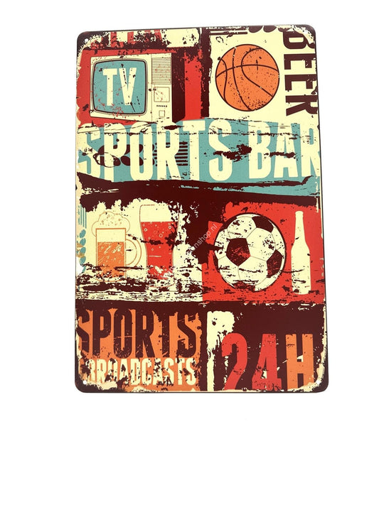 Metal Wall Sign - Sports bar