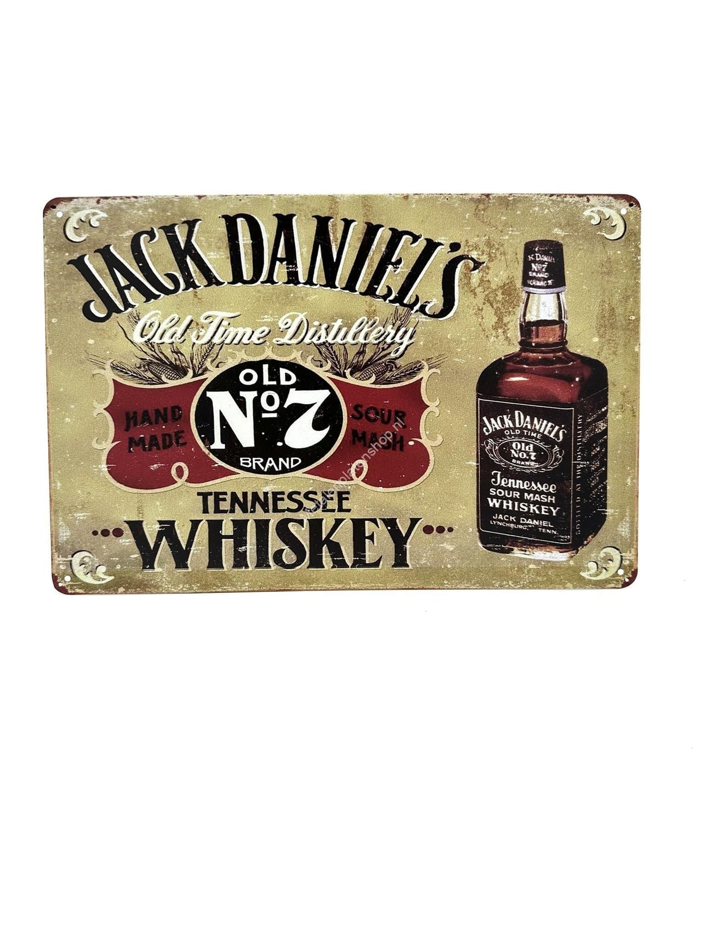 Metalen Wandbord - Jack Daniels Whiskey - Drank