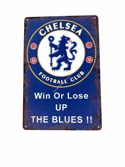 Metalen Wandbord - Chelsea - Voetbal