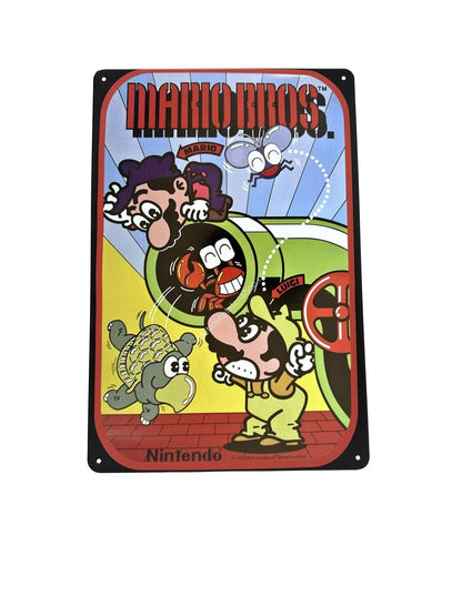 Metalen Wandbord - Mario Bros - Gamen