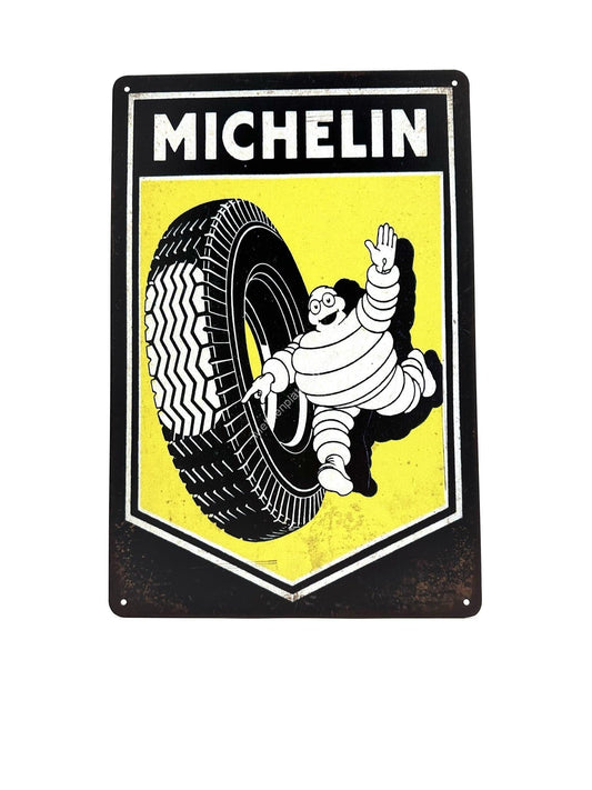 Wandschild aus Metall – Michelin – Autoreifen