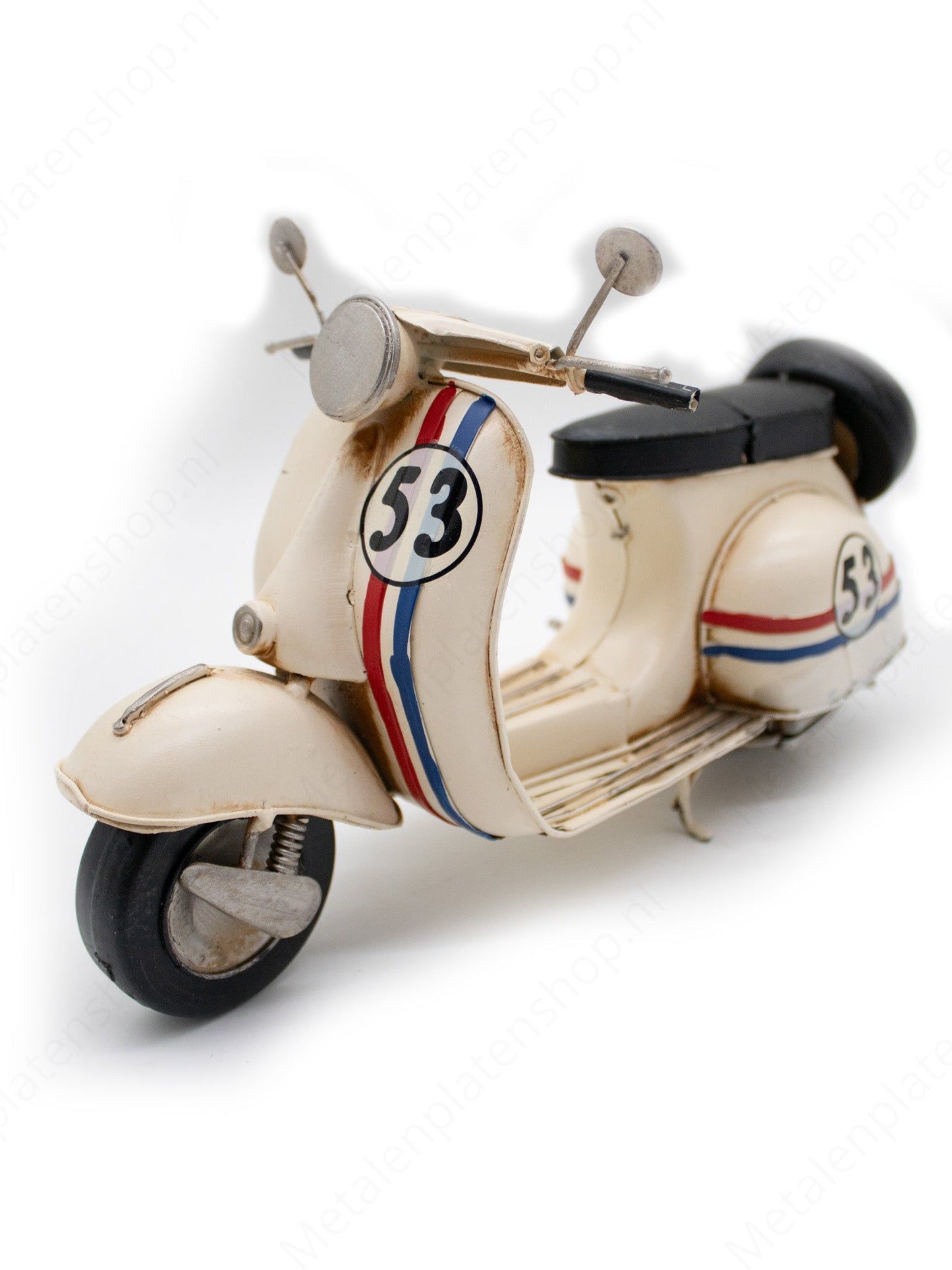 Herby Scooter - Metalen Voertuigen Decoratie - 27x12cm