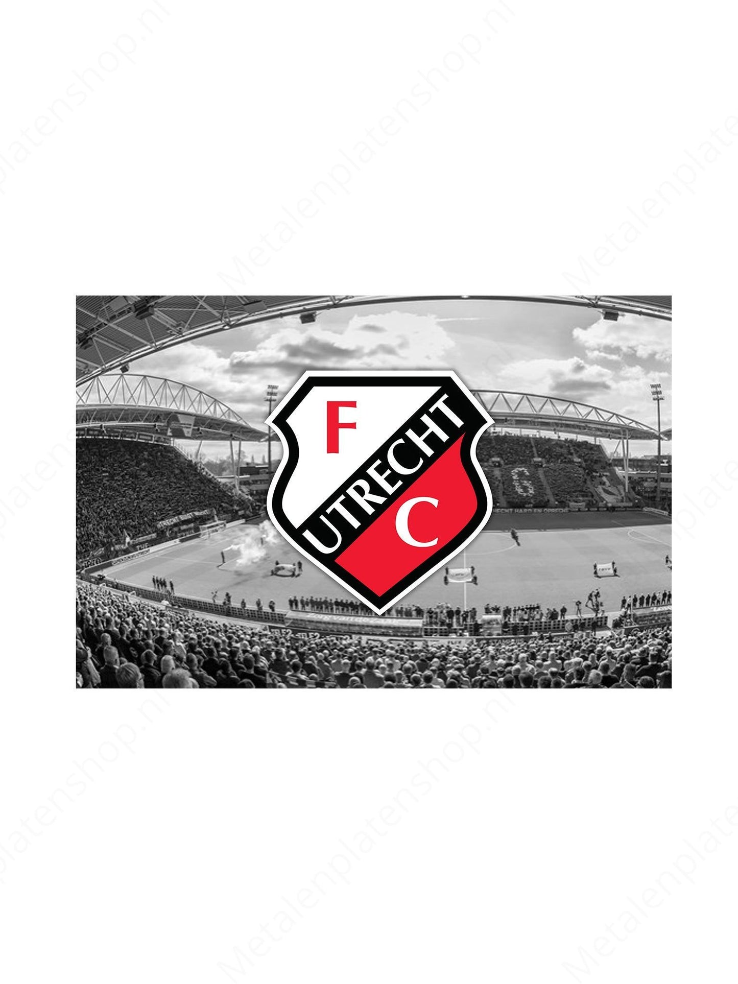 Metalen Wandbord - FC Utrecht - Logo