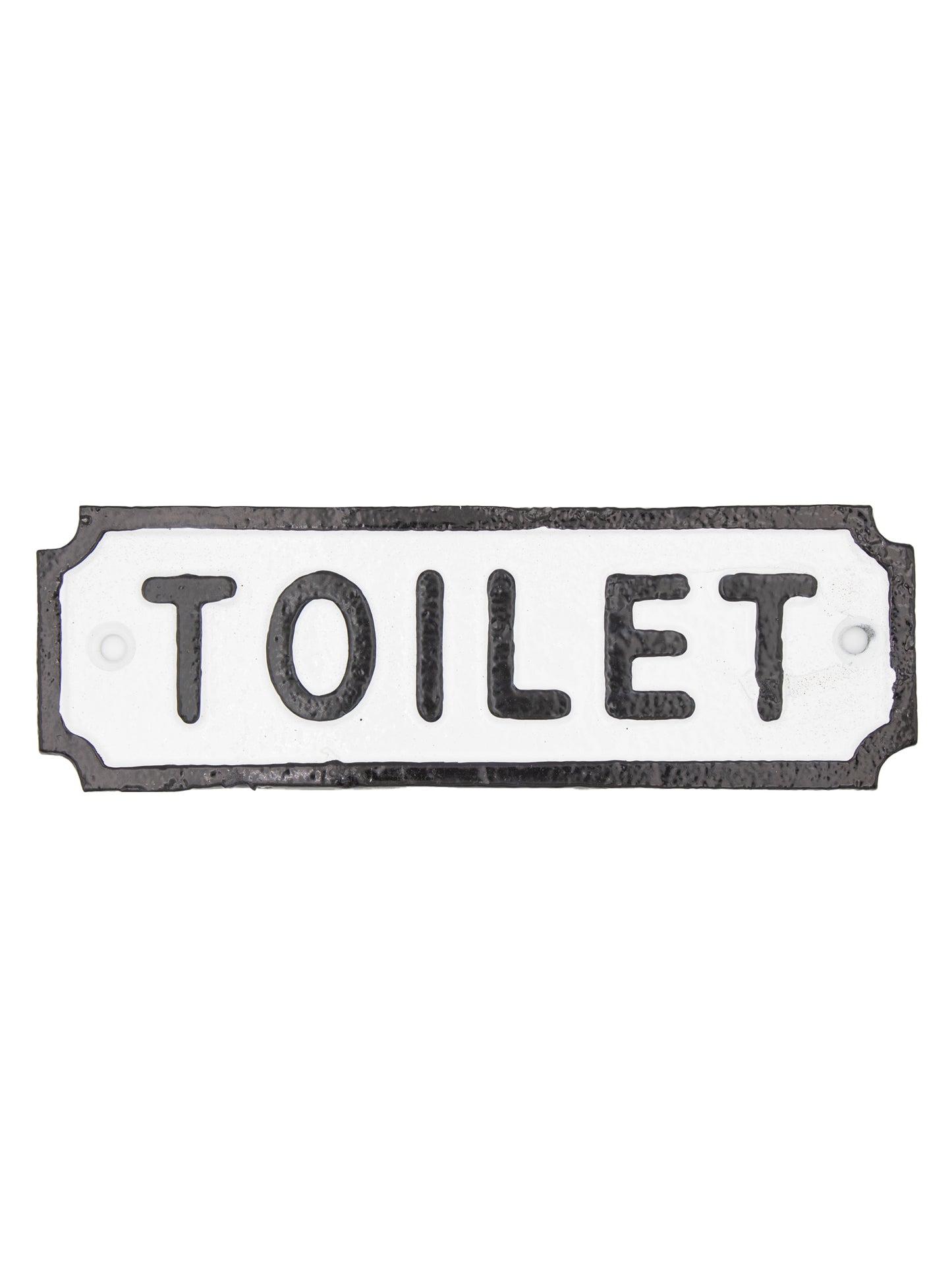 Toilet - Bordje van Gietijzer - 18x6cm